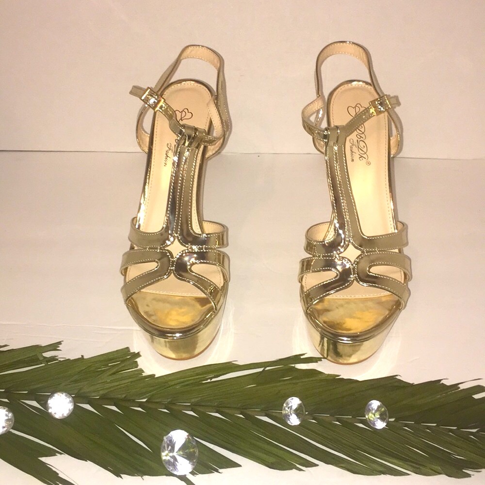 Gold  Heels